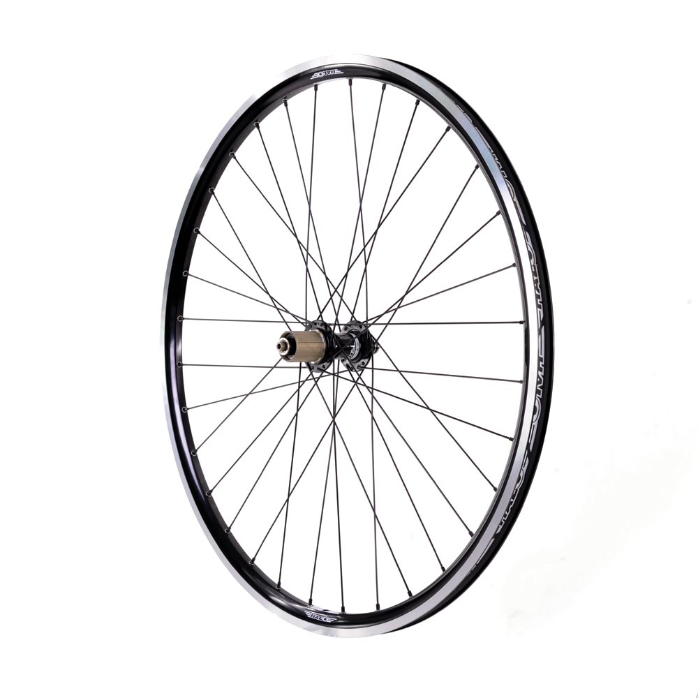 Halo Black/CNC 700c White Line 700c Rear HG Wheel