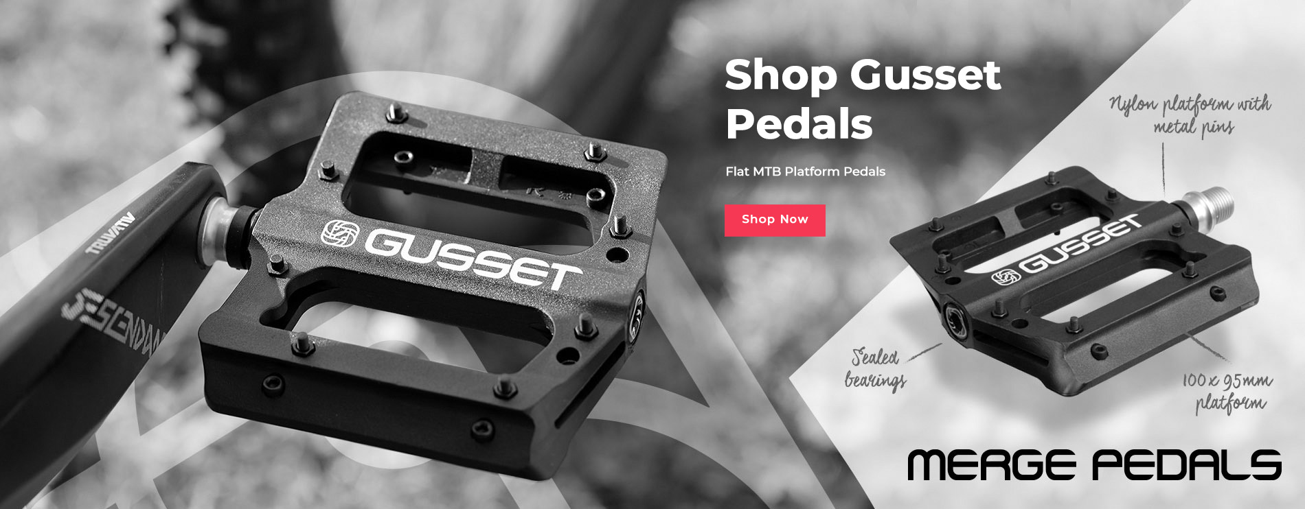 Gusset Merge Pedals